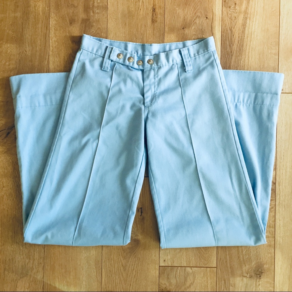 Vintage flare leg pants - light blue